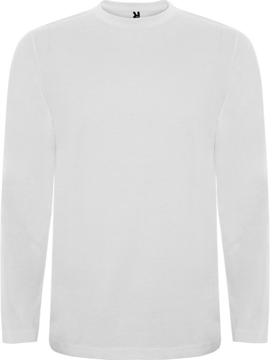 3 Pack Wit Effen t-shirt lange mouwen model Extreme merk Roly maat 3XL