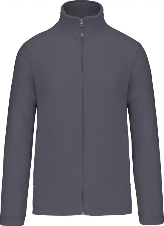 Premium Microfleecevest met rits Kariban Convoy Grijs - maat S