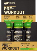 Gold Standard Pre-Workout Shot (12x60ml) Lemon Lime