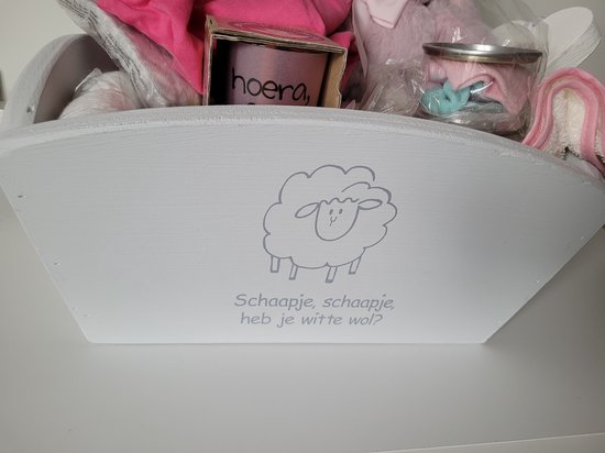 Luiertaart/Babygeschenkset geboorte meisje van Luiertaart — afbeelding 2