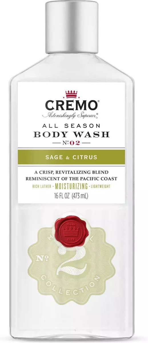 Cremo Sage & Citrus Body Wash - 473ml