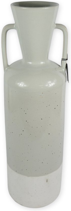 Parlane vaas Naples grijs 70 cm - decoratieve vlaas - vloervaas - vaas voor op de vloer - keramieken vaas - presenteer grote bloemen en decoratieve takken in deze grote vaas