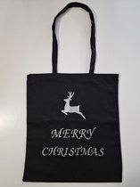 Merry Christmas - Bedrukte tas - Katoenen tas - Shopper - Bedrukte tassen - Shopping bag - Kado - Kerst