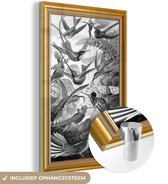 MuchoWow® Glasschilderij 20x30 cm - Schilderij acrylglas - Kunstwerk - Schilder - Lijsten - Goud - Foto op glas - Schilderijen