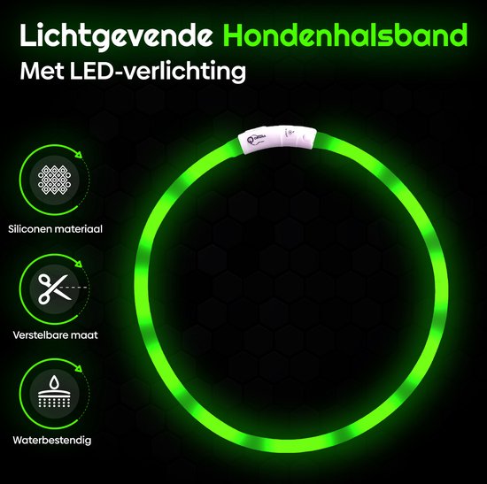 BrightPaw™ - Oplaadbare LED halsband voor veiligheid