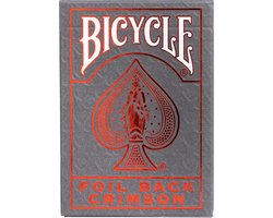 Bicycle Metalluxe Crimson Rider Back - Premium Speelkaarten - Foil afwerking - Poker - Collectible