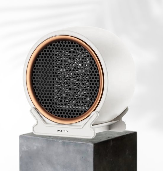 Oneiro's Luxe Elektrische ventilator kachel WIT ELITE 800W/1200W - 16.5 x  11 x 18 cm -... | bol