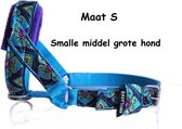 Gentle leader - Licht blauw - Paars - Maat S - Gevoerd - Antitrek hoofdhalster hond - Halster hond - Anti trek hond