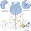 Katoenen baby wrap - babyslaapzak kleine kinderen het hele jaar door slaapzak= 0-6months - Convenient 2-Way Zipper