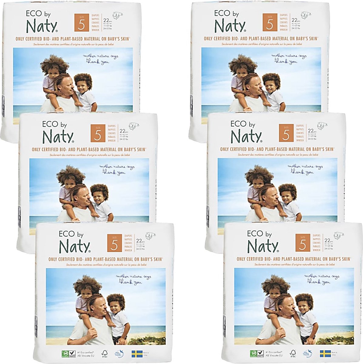 Goedkoopste Naty Baby Luiers Maat 5 (6x22