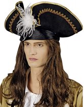Chaks Piratenhoed met hoofdband - zwart - voor volwassenen - Verkleed hoeden