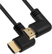 Câble HDMI - Connecteurs angle droit 90° (gauche/droite) - HDMI2. 0 (4K 60 Hz + HDR) - 0 mètres