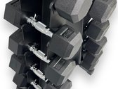 Bol.com Padisport - Hex Dumbells 20 kg - hexagon dumbells - fitness gewicht 20 kg - hexa dumbell 20 kg - dumbbells - dumbell set... aanbieding