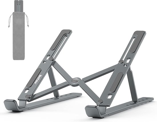 VVGAOGES Laptopstandaard voor onderweg, in hoogte verstelbare