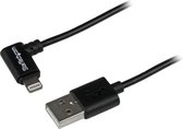 StarTech.com 2m Noir Apple Angled 8 broches d' Apple foudre Connector vers USB pour iPhone / iPod / iPad