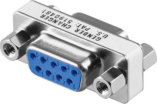 Microconnect kabeladapters/verloopstukjes Mini Gender DB9 F/F