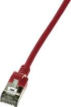 CAT6a U/FTP Ultraflex, 100% koper, rood, 3M - Netwerkkabel - Computerkabel - Kabel