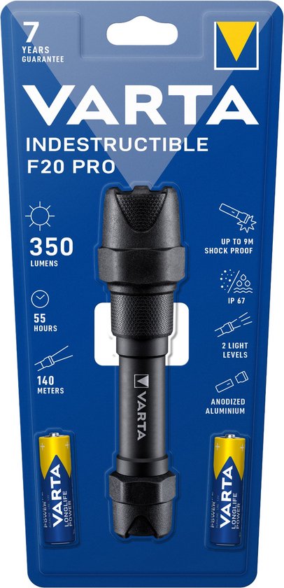 Zaklamp LED Varta Indestructible F20 Pro 6 W 350 lm