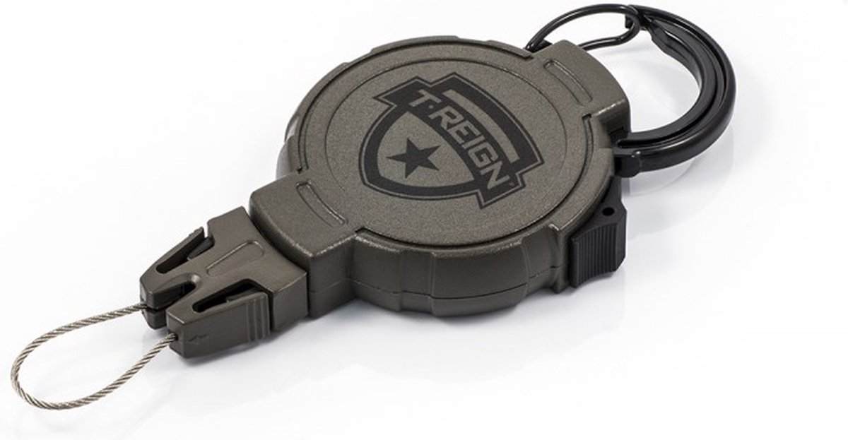 T-Reign Schl�sselrolle Karabiner Kevlar 120cm Gr/G TR-HLRGCA