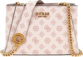 Guess Masie Mini 2 Compartment Xbody Dames Schoudertas - Light Rose Logo - One Size