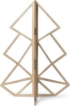 Houten kerstboom - Senza - 3D - Binnen - Lichtgewicht - 40 cm - Kerstdecoratie - Eenvoudig in elkaar te schuiven