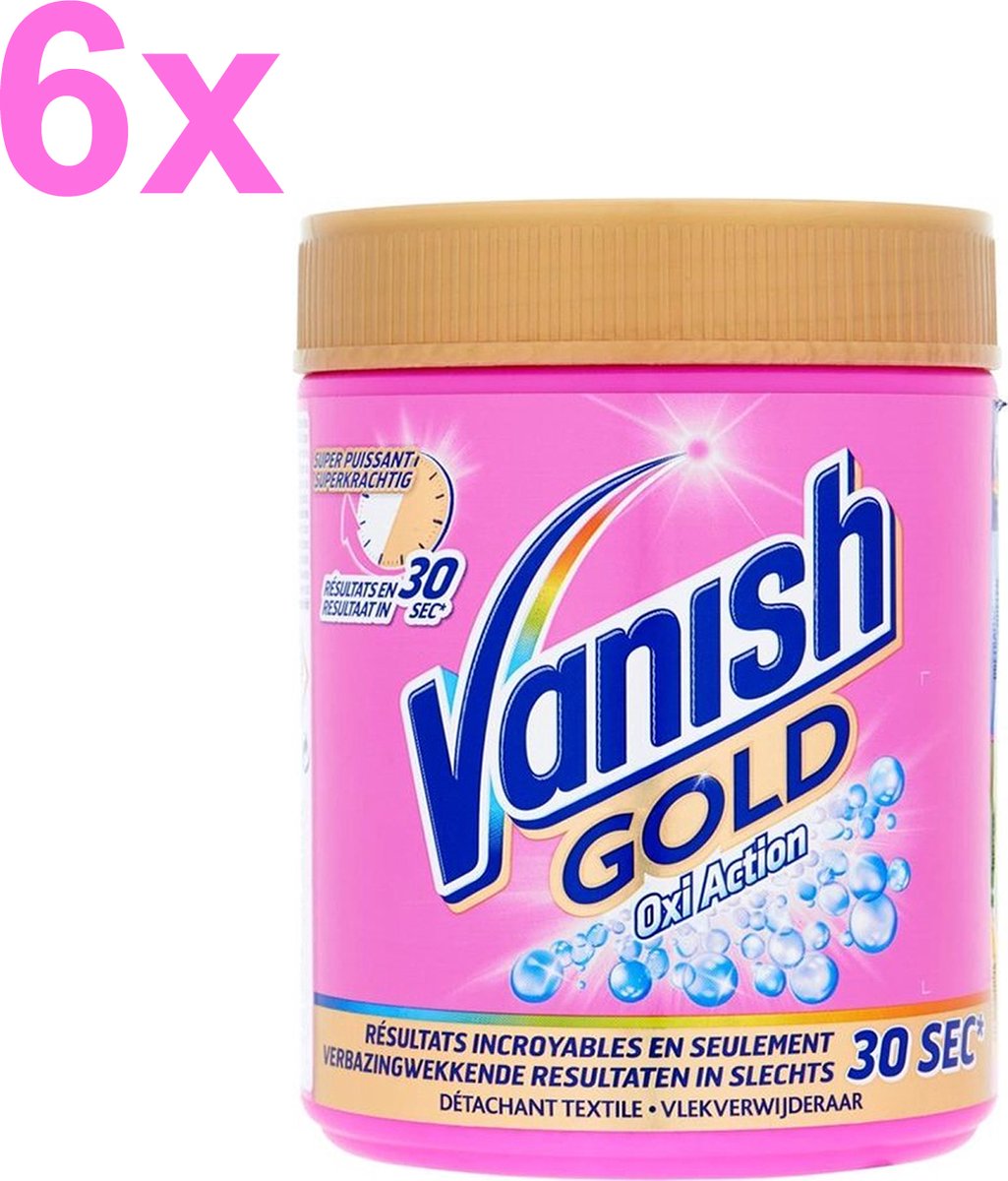 Vanish - Oxi Action - Gold Poeder - Vlekverwijderaar - 6x 470g - Voordeelverpakking - Vanish