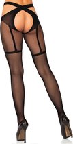 Fishnet wrap crotchless tights