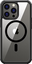 Valenta Gehard Glas - Full Cover - MagSafe Bumper Case - Apple iPhone 15 Pro - Zwart
