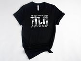Lykke Friends Shirt | Herinnering aan Matthew Perry | Chandler Bing T-shirt| Zwart| Maat S