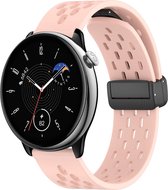 Siliconen bandje - geschikt voor Samsung Galaxy Watch 6 (Classic) / Watch 5 (Pro) / Watch 4 (Classic) / Watch 3 41 mm / Active / Active 2 / Watch 42 mm - roze