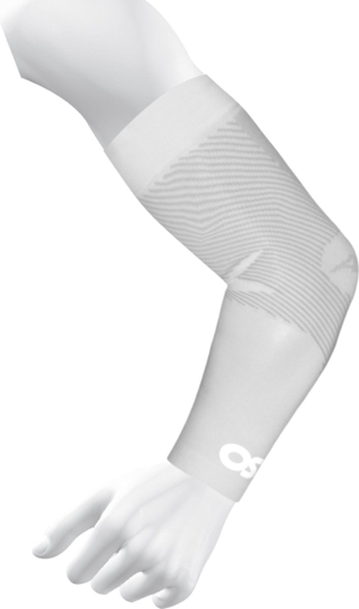 OS1st AS6 armbandage maat XL – wit – verlicht elleboogpijn – tenniselleboog – golfelleboog – pijnlijke armen – ondersteunt grotere spieren en pezen – bevordert de doorbloeding – compressie van medische kwaliteit