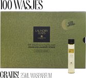 Lavayette Wasstrips incl. 25ml Wasparfum - 100 wasbeurten - Wasmiddel - Wasdoekjes voor wasmachine - Wasvellen - Geurloze Wasmiddeldoekjes