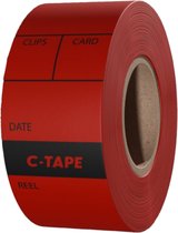 C-Tape Camera Labels 25mm Rood (ca.80st.)