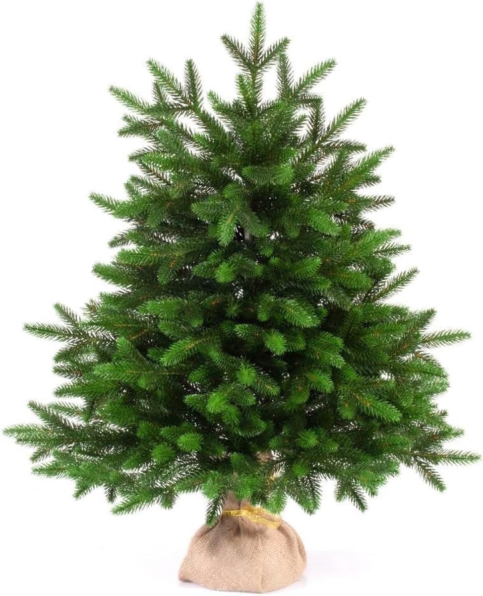 65 cm Kunstmatige Kerstboom Onyx Klassiek Groen 67 Takken 100% PE Tips Inclusief Stand Hessian