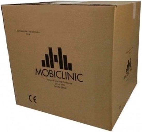 Mobiclinic Ancla - Toiletstoel - Met wielen, comfortabele zitting en emmer met deksel - Bordeaux - Postoel - WC stoel - Compact en lichtgewicht - mobiclinic