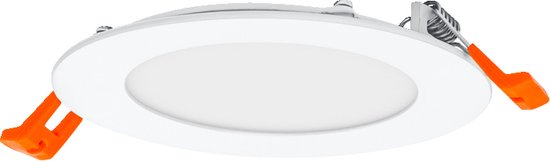 Downlight Slim - Recessed lighting spot - 8 W - 6500 K - 550 lm - 220 - 240 V - Orange - White