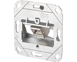 Netwerkdoos Inbouw (in muur) Inzet CAT 6A 1 poort Metz Connect