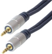 shiverpeaks sp-PROFESSIONAL audio kabel 5 m 3.5mm Blauw, Chroom