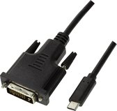UA0332 - 3 m - USB Type-C - DVI-D - Male - Male - Straight
