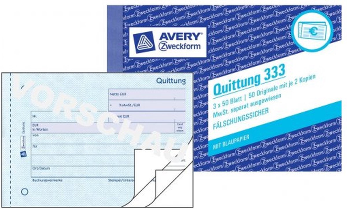 Avery 333 - 150 pc(s) - Blue - White
