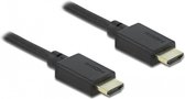 DeLOCK 85388, 2 m, HDMI Type A (Standard), HDMI Type A (Standard), Compatibilité 3D, 48 Gbit/s, Noir