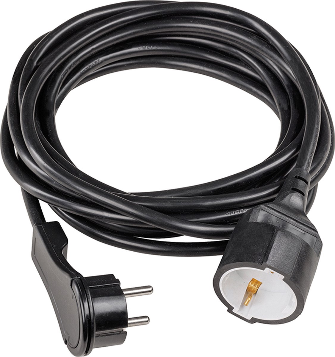 AS Schwabe 50522 Stroom Verlengkabel Zwart 5 m H05VV-F 3G 1,5 mm²