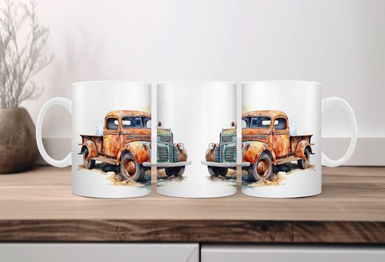 Tasse à café Auqarel Truck Rétro 2