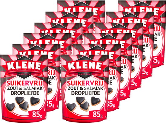 Klene | Dropliefde | Suikervrij | 12 stuks | 12 x 90g