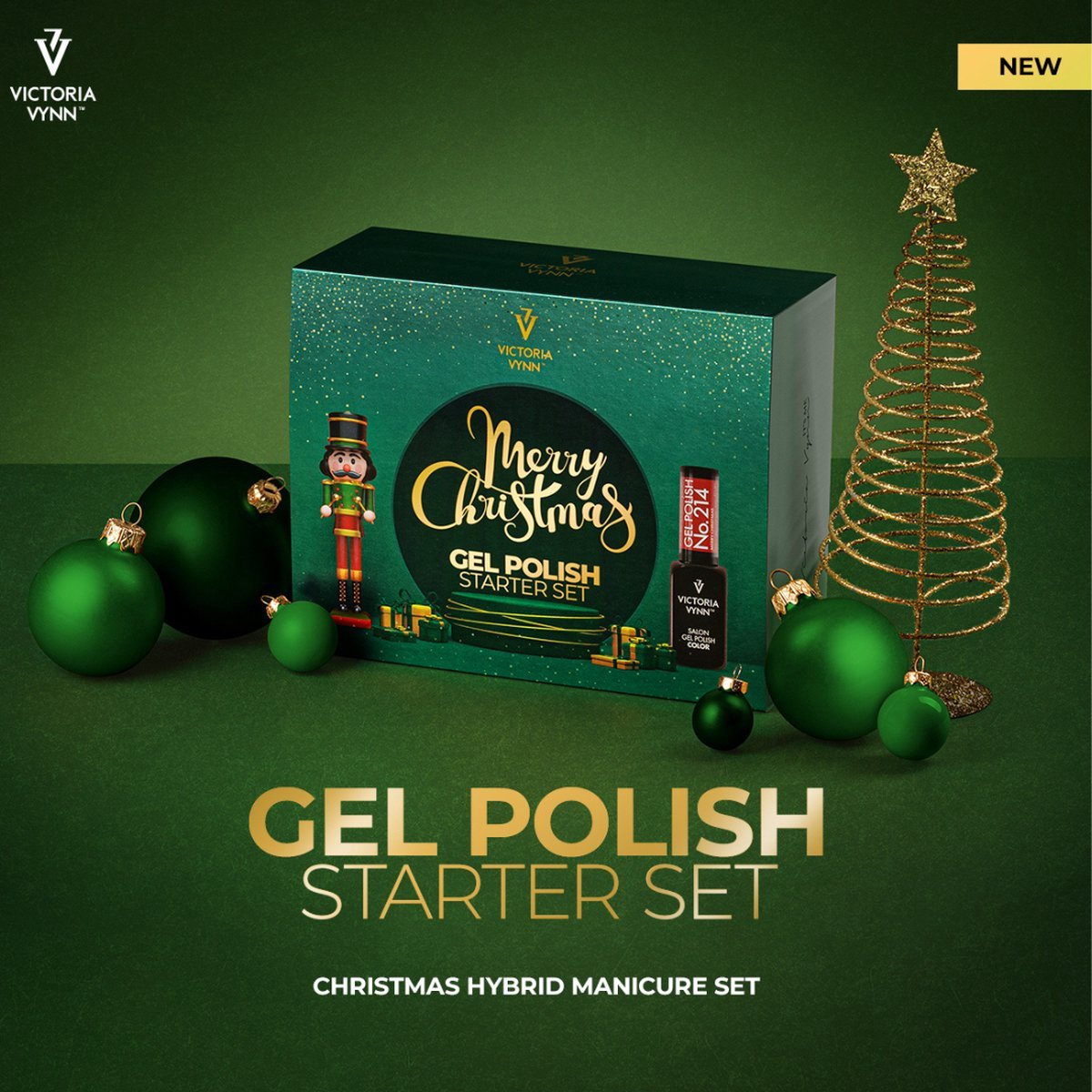 Starterspakket Nagels Gellak - led lamp - primer - base - top coat - Kerst geschenkset - cadeaupakket - set - gift - cadeau - pakket - present - kerstpakket - kerstcadeau - christmas - feest - verjaardag - birthday - victoria vynn - pharm foot