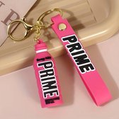 PRIME keychain - feestdagen - sleutelhanger - roze - hoogwaardige kwaliteit siliconenrubber