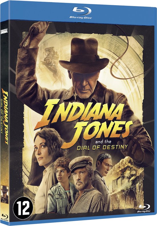 Indiana Jones and the Dial of Destiny Blu-ray hoes met Harrison Ford, Phoebe Waller-Bridge, Ethans Iskwitz en Antonio Banderas.