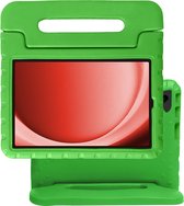 Hoesje Geschikt voor Samsung Galaxy Tab A9 Plus Hoesje Kinderhoes Shockproof Hoes Kids Case - Groen