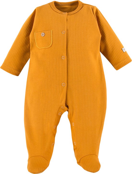 Foto: Eevi boxpakje slaappakje pyjama onesie mosterd maat 56 0 t m 2 maanden