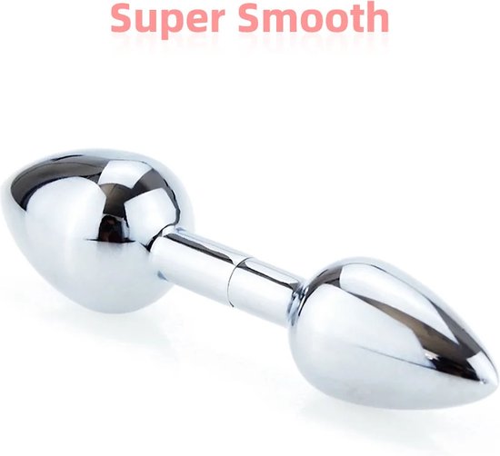 Plug anal double en acier inoxydable